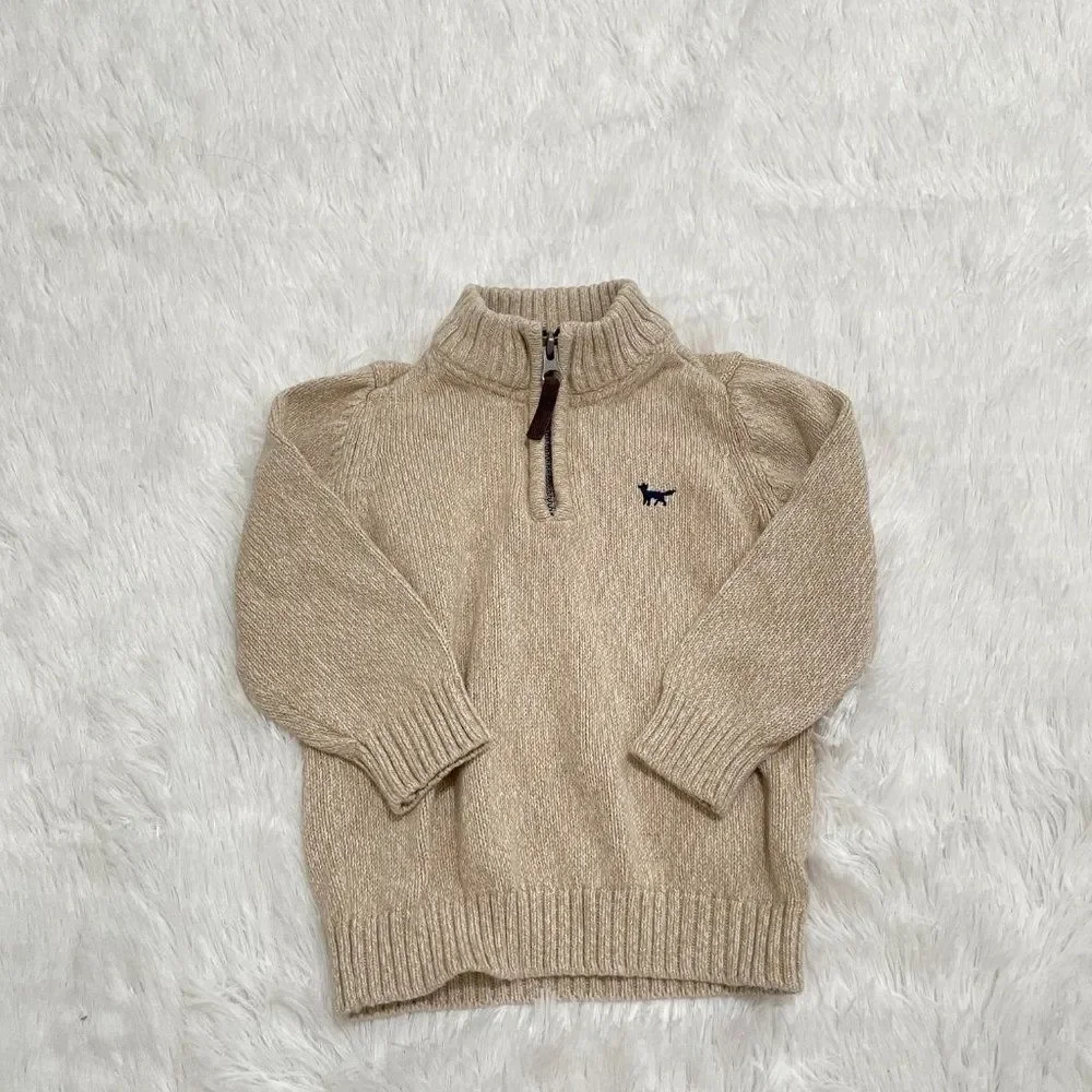3/$10 Baby Carter's Knit Quarter Zip Pull Over Size 18M